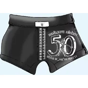 Trenýrky Trenky s metrem-50 - XXL černá