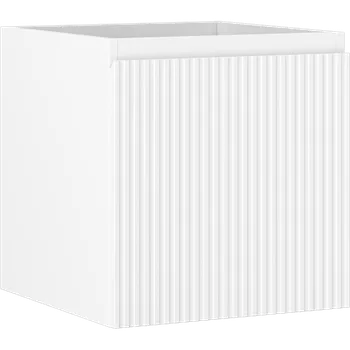 Koupelnový nábytek Mexen Rivel koupelnová skříňka pod umyvadlo 45 cm, 1 zásuvka, drážkovaná, bílá mat - 91A20-04547-1-BF01 Koupelnové skříňky