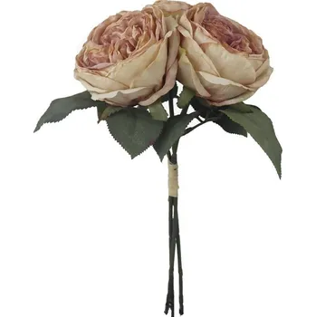 umělá květina Kytice umělých sušených růží X7631-20