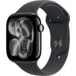 Apple Watch Series 11 (46mm) Klavírně černý hliník s černým sportovním řemínkem M/L