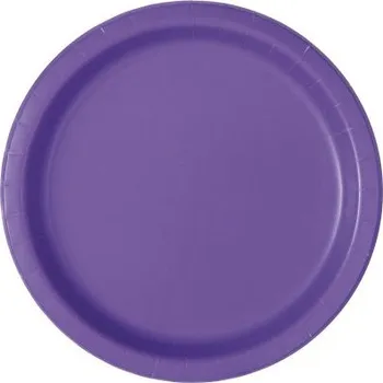 Talíř Talířky papírové EKO - Neonově fialové 23cm/8ks