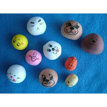 MIX vatových kuliček s tiskem - zvířátka 10 ks