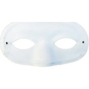 Karnevalová maska Škraboška maska látková bílá