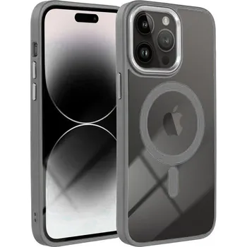 Pouzdro na mobilní telefon Zadní kryt COLOR EDGE MAG COVER case compatible with MagSafe pro Apple iPhone 15 Pro, titanově šedá