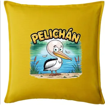 Polštář Pelichán - Polštář 50x50 - 50x50 - Včetně výplně ( Žlutá )