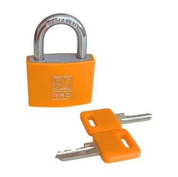 Visací zámek Ne Visací zámek, Hliník Vnitřní, venkovní 6mm třmen, Žlutá