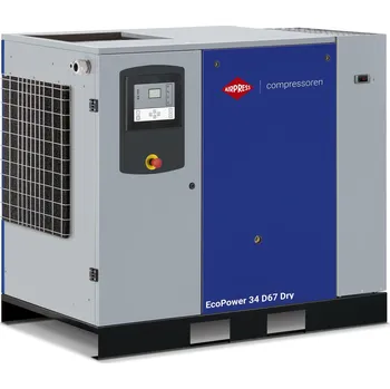 Kompresor Airpress Šroubový kompresor EcoPower 20D Dry 10 bar 20 HP/15 kW 2268 l/min 36678520-D