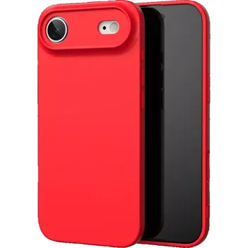 Pouzdro na mobilní telefon Swissten Soft Joy iPhone Air – červené pouzdro (SWISSTEN Soft Joy pro Apple iPhone Air – červené pouzdro, obal, kryt s protiskluzovou úpravou a tenkým designem)