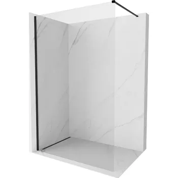 Mexen Kioto-X sprchová stěna Walk-in 100 x 200 cm, transparentní 10 mm, černá - 800-100-101-70-00-X Sprchové stěny