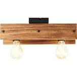 Stropní svítidlo Brilliant Calandra 2xE27 42 W hnědo/černé