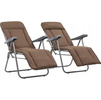 Zahradní židle VidaXL kovová hnědá