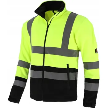Pánská mikina Teplý pracovní fleece ZATEPLENÝ REFLEXNÍ VÝSTRAŽNÝ Mikina fleecová XL