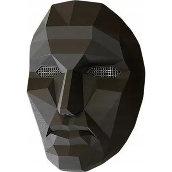 Karnevalová maska Maska Squid Game plastová černá