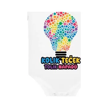 Žertovný předmět Kolik teček, tolik nápadů - den tečky - dětské body s potiskem- Tričkový.cz