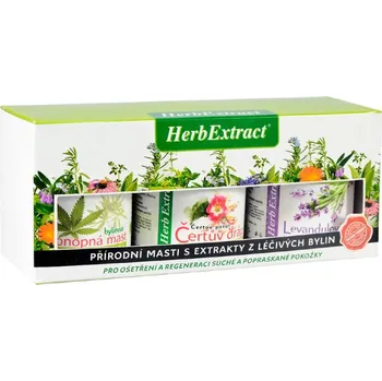 Kosmetická sada Dárková sada bylinná mast Harpago+Levandule+Cannabis