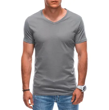 Pánské tričko Edoti Pánské tričko s krátkým rukávem Santrell šedá XL