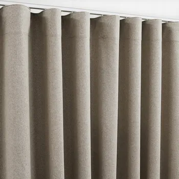 Obraz Zatemňovací závěsy NA PÁSCE 220x105 béžové 100% BLACKOUT PURE