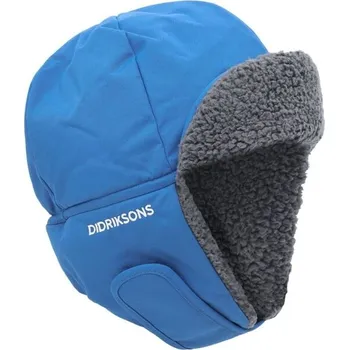 Čepice Zateplená čepice DIDRIKSONS BIGGLES 54 Modrá, Šedá, Bílá
