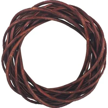 Vánoční dekorace Věnec hnědý pr. 25 cm P1111/25H