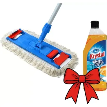 Čistič podlahy SET MOP Držák mopu Flipper 40 cm, tyč, návlek + Krystal na podlahy 750 ml ZDARMA
