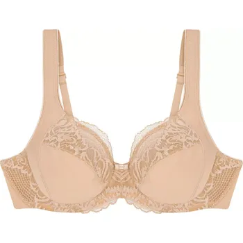 Podprsenka Dámská podprsenka Modern Lace+Cotton W02 - BROWN - sv. béžová 00EP - TRIUMPH BROWN 80E