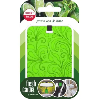 Vůně do auta Osvěžovač vzduchu do auta ReadySteady Fresh Cards Zelený čaj & Limetka 15g