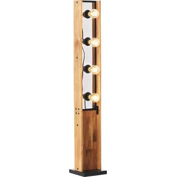 Stojací lampa Stojací lampa Brilliant Calandra 4xE27 42 W černo/hnědá