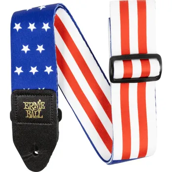 Kytarový popruh Ernie Ball Premium Guitar Strap/Bass Strap - Stars and Stripes + prodloužená záruka 3 roky