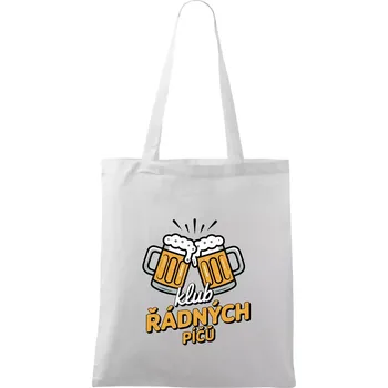 Nákupní taška Klub řádných píčů - Taška bavlněná - 42 x 38 cm ( Bílá )