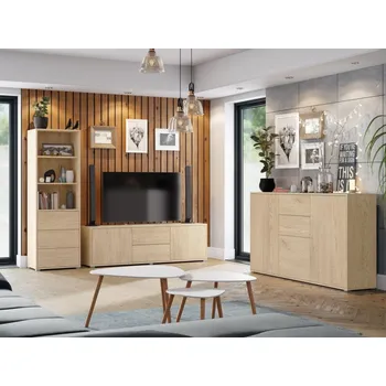 Obývací stěna Nábytek do obývacího pokoje Alekto III, Barva: dub cremona MIRJAN 5903211438295