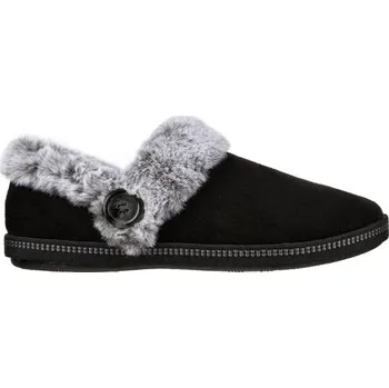 Dámské pantofle Dámské zateplené pantofle Skechers COZY CAMPFIRE 37 Černá, Šedá