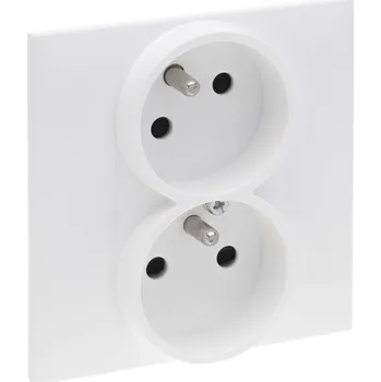 Elektrická zásuvka LEGRAND Zásuvka NILOÉ S863127 2x2P+T bílá S863127