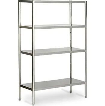 Vinotéka G.Gastro Nerezový regál ECO - 1,2 x 0,5 m - se 4 policemi (NASTAVITELNÉ)