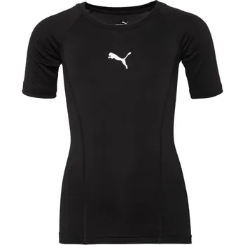Chlapecké tričko Chlapecké funkční triko Puma LIGA BASELAYER TEE 140 Černá, Bílá