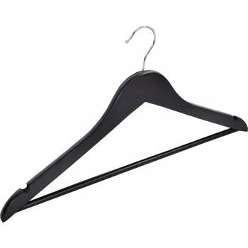 Věšák Šatní ramínko dřevěný Gockowiak černý