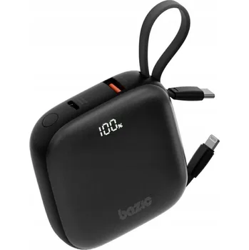 Powerbanka Powerbank 4v1 Bazic Fusion 10000mAh PD20W USB-C/Lightning černý