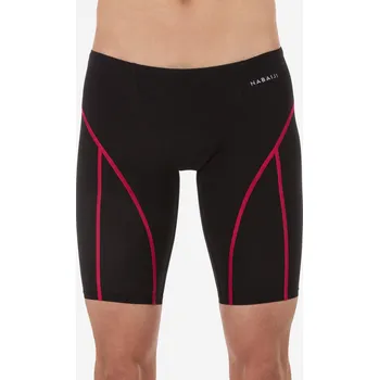 Pánské plavky DECATHLON Pánské závodní plavky Jammer Fina Skinvolt 900 38 ČERNÁ|ŠEDÁ