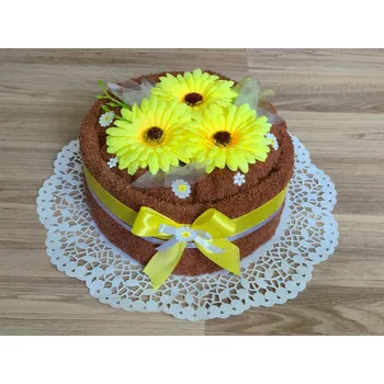 Ručník Povlečení Plus Dort z osušky 70x140 cm hnědá