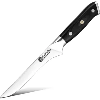 Kuchyňský nůž Vykoštovací kuchyňský nůž Hanzo Black DE SaKuRo 14 cm