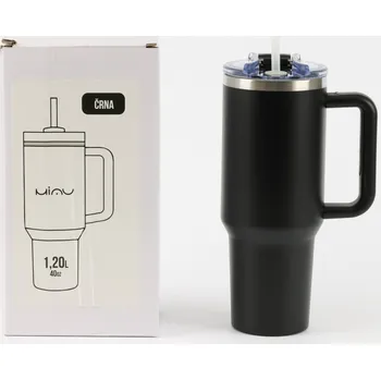 Termohrnek 1200 ml MIAU ČERNÝ