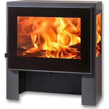 Krbová kamna PANADERO IRIS krbová kamna 3,5-7,7 kW, třístranné sklo, černá - doprava zdarma
