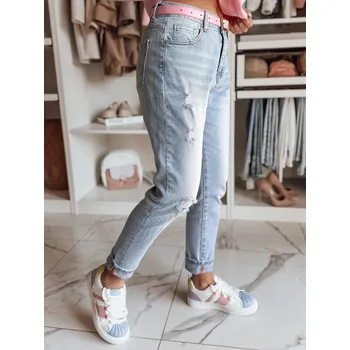 Dámské džíny Dámské mom fit džíny DEMILOVE DStreet bílá | světle modrá 3261779