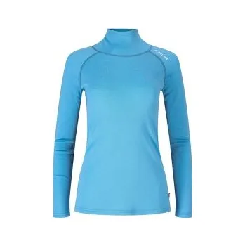 Dámské tričko Aclima WarmWool Roll Neck Women Niagara modrá S