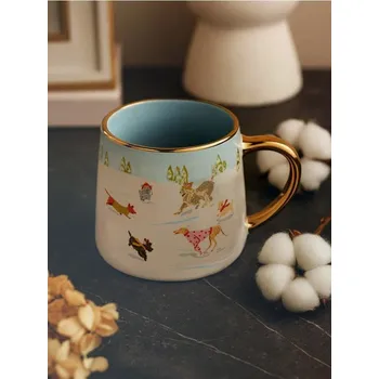 Sinsay - Hrnek se zimním motivem psů - modrá - 231GI-05X - 231GI-05X-ONE