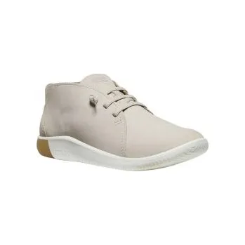 Dámské polobotky KEEN KNX CHUKKA W silver lining/star white US 7 / EU 37,5 / UK 4,5 / 24 cm; Bílá obuv + DÁREK DLE VÝBĚRU!