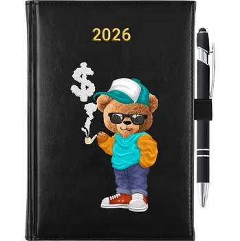 Kalendář Knižkový kalendář 2026 A5 černý