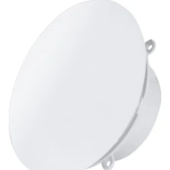 Domácí ventilátor Výkonný koupelnový ventilátor Ø100mm kulatý bílý lesklý skleněný