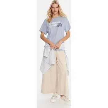 Dámské tričko Roxy T-Shirt Hangloose The Sky ERJZT06020 Modrá Regular Fit L