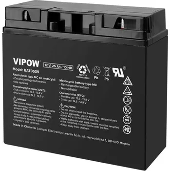 Autobaterie Baterie motocyklová 12V 25Ah VIPOW