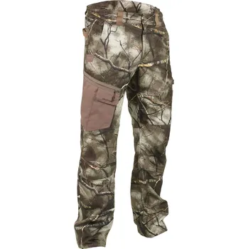 Pánské kalhoty SOLOGNAC Lovecké kalhoty prodyšné 500 maskovací Treemetic S KAŠTANOVÁ|ZELENÁ